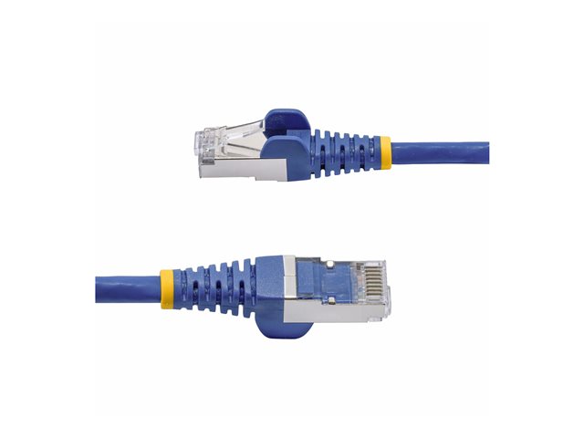 StarTech.com 3m Blue CAT8 Ethernet Cable, Snagless, S/FTP, 25G/40G - Patch cable - RJ-45 (M) to RJ-45 (M) - 3 m - 5.6 mm - S/FTP - 50 micron - CAT 5/5e/6/6a/8 - IEEE 802.3bt/IEEE 802.3ba - snagless, halogen-free, passive - blue