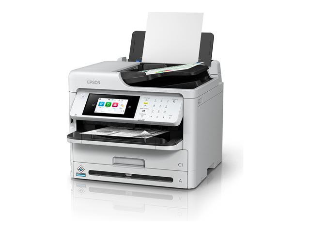 Epson WorkForce Pro WF-M5899DWF - Multifunction printer - B/W - ink-jet - 216 x 297 mm (original) - A4/Legal (media) - up to 25 ppm (printing) - 330 sheets - 33.6 Kbps - USB 2.0, Gigabit LAN, Wi-Fi(ac)
