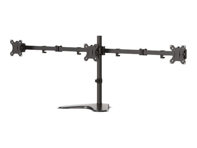 Neomounts FPMA-D550DD3 - Stand - full-motion - for 3 monitors - black - screen size: 13\"-27\" - desktop