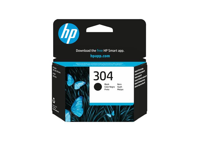 HP 304 - Black - original - ink cartridge - for AMP 130, Deskjet 26XX, 37XX, ENVY 50XX