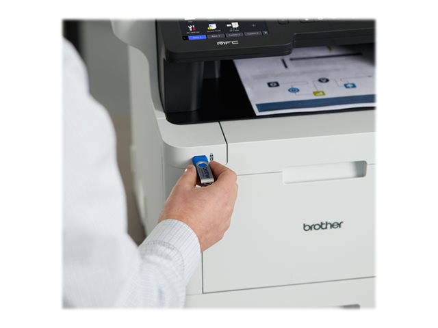 Brother MFC-L8900CDW - Multifunction printer - colour - laser - 215.9 x 355.6 mm (original) - A4/Legal (media) - up to 31 ppm (copying) - up to 31 ppm (printing) - 300 sheets - 33.6 Kbps - USB 2.0, Gigabit LAN, Wi-Fi(n), USB host, NFC