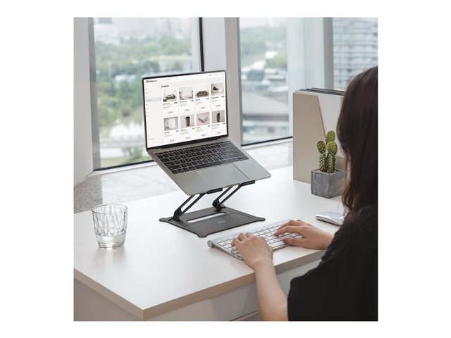 Foldable laptop stand alu stepless heigh