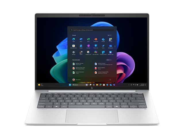 HP EliteBook 8 G1i 14 AI (NGAI PC) UMA U5 266V + 16GB / 14.0 WUXGA  W+LBL UWVA 400 5MP IR ISP+ bnt Panel / 512GB PCIe NVMe Value / W11p64NextGenStandard / 1 Yr Warranty | 3Yr OffsiteCare NB Bundled Support / 1Yr Wolf Security / Dual AryMic 5MP USB2 I