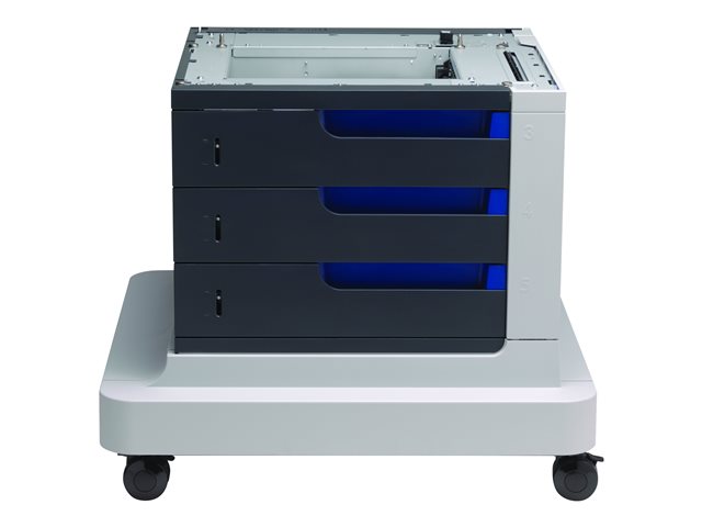 HP Paper Feeder and Stand - Printer base with media feeder - 1500 sheets in 3 tray(s) - for Color LaserJet Enterprise M855dn, M855x+, M855x+ NFC/Wireless direct, M855xh