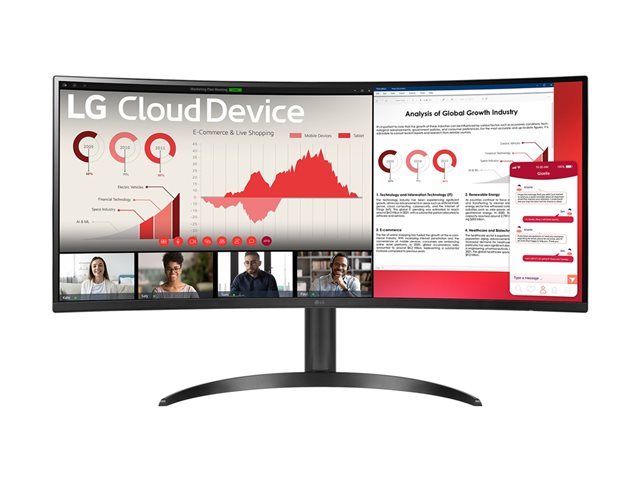 LG 34CR651N-6P - Thin client - all-in-one 1 x Pentium Silver N6005 / up to 3.3 GHz - RAM 8 GB - SSD 256 GB - UHD Graphics - IEEE 802.11ax (Wi-Fi 6), Gigabit Ethernet - no OS - monitor: LED 34\" 3440 x 1440 (WQHD) @ 75 Hz - black