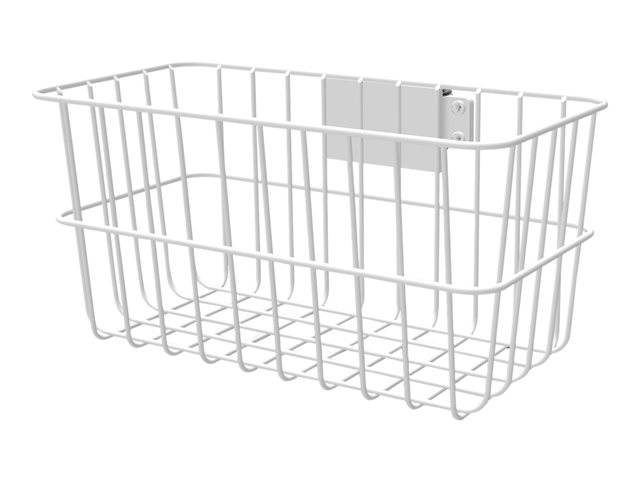 Compulocks Basket for Rolling Rise Stand - Mounting component (basket) - white - cart mountable - for Compulocks iPad 10.2-inch, Maclocks Rise Freedom Enclosed Rolling Kiosk