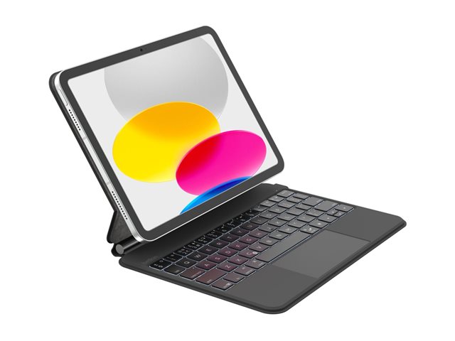 Belkin Connect Pro - Keyboard and folio case (protective case) - with magnetic stand - with trackpad - backlit - wireless - Bluetooth