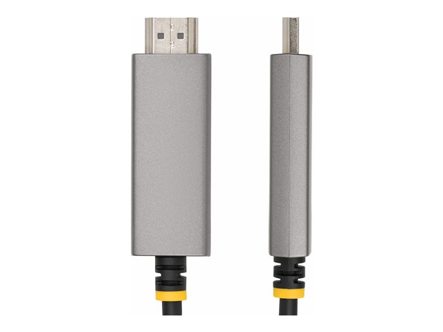 StarTech.com 10ft (3m) USB-C to HDMI Adapter Cable, 8K 60Hz, 4K 144Hz, HDR10, USB Type-C to HDMI 2.1 Video Converter Cable, USB-C DP Alt Mode/USB4/Thunderbolt 3/4 Compatible - USB-C Laptop to HDMI Monitor (136B-USBC-HDMI213M) - Adapter cable - 24 pin