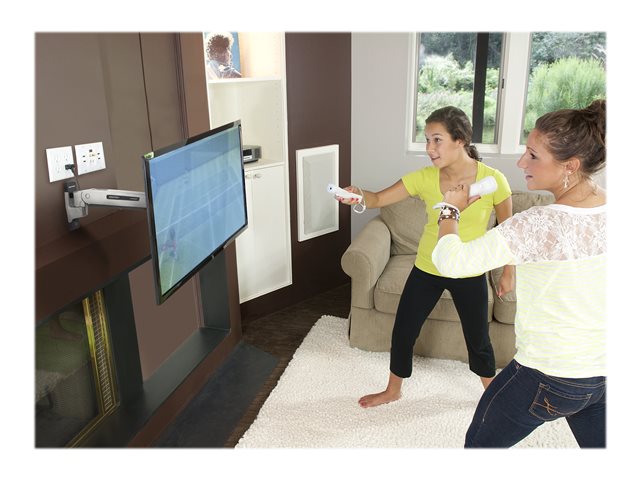 Ergotron Interactive Arm LD - Mounting kit (articulating arm, VESA adapter, wall mount bracket) - Constant Force Technology - for LCD display - aluminium - black trim, polished aluminium - screen size: up to 42\"