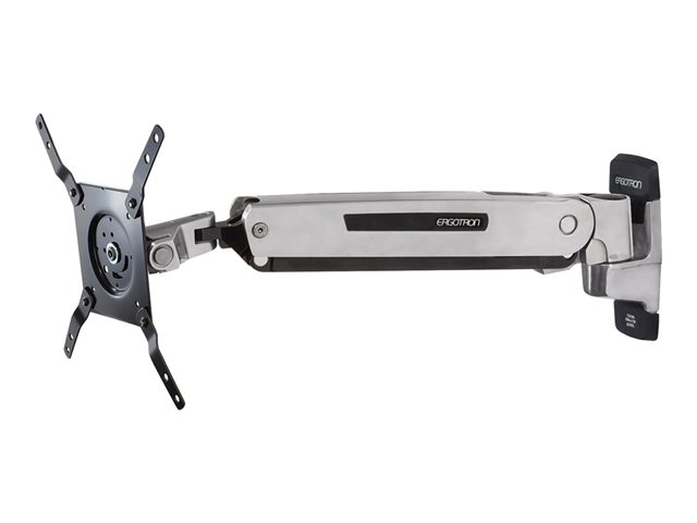 Ergotron Interactive Arm LD - Mounting kit (articulating arm, VESA adapter, wall mount bracket) - Constant Force Technology - for LCD display - aluminium - black trim, polished aluminium - screen size: up to 42\"
