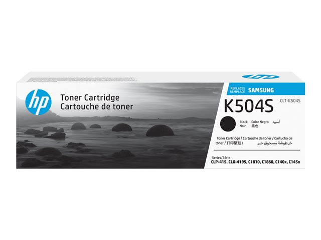 Samsung CLT-K504S - Black - original - toner cartridge (SU158A) - for Samsung CLP-415, CLX-4195, MultiXpress SL-C1453, C1454, Xpress SL-C1404, C1810, C1860