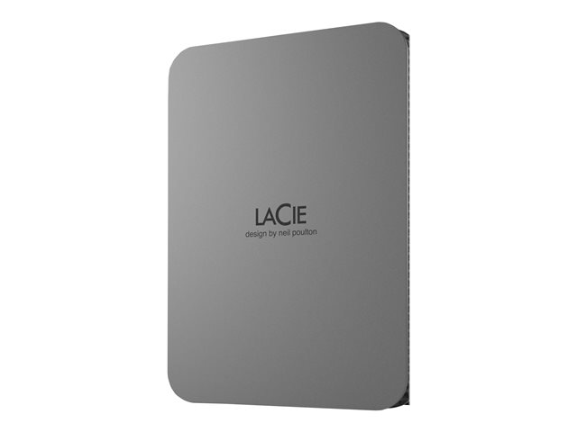 LaCie Mobile Drive Secure STLR2000400 - Hard drive - encrypted - 2 TB - external (portable) - USB 3.2 Gen 1 (USB-C connector) - Self-Encrypting Drive (SED) - space grey - with 3 years Seagate Rescue Data Recovery