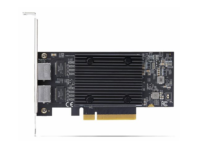 StarTech.com - Network adapter - PCIe 3.0 x8 low profile - Gigabit Ethernet / 10Gb Ethernet x 2 - black - TAA Compliant