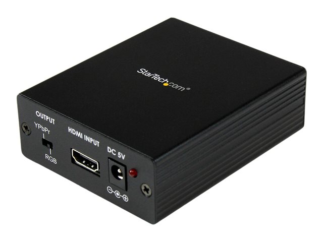 StarTech.com HDMI� to VGA Video Adapter Converter with Audio - HD to VGA Monitor 1920x1200 1080p - HDMI to VGA HD15 (HDMI2VGA) - Video converter - HDMI - component video, VGA - black