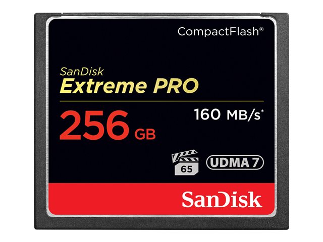 SanDisk Extreme Pro - Flash memory card - 256 GB - CompactFlash