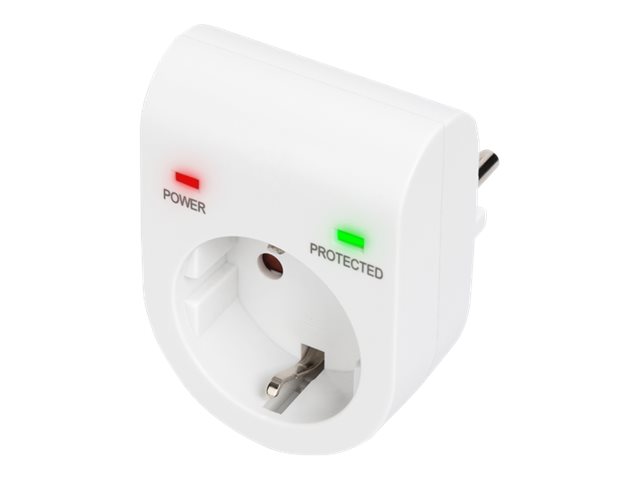 SURGE PROTECTOR WITH POWER AND PROTECTED LED SAFETY OUTLET16 A 3.500W TÃ#Ã#V-GS CE-LVD WHITE