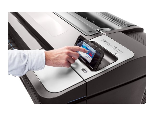 HP DesignJet T1700 - 44\" large-format printer - colour - ink-jet - 1118 x 1676 mm - 2400 x 1200 dpi - up to 0.55 min/page - Gigabit LAN, USB host - cutter
