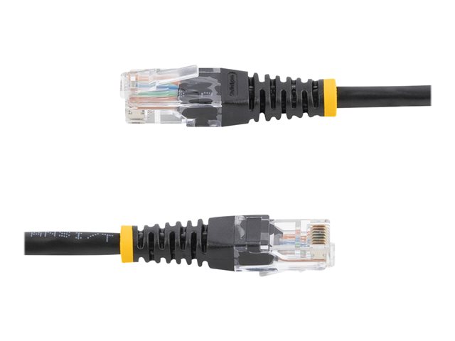 StarTech.com 15m Black Cat5e / Cat 5 Molded Patch Cable - Patch cable - RJ-45 (M) to RJ-45 (M) - 15 m - UTP - CAT 5e - molded - black