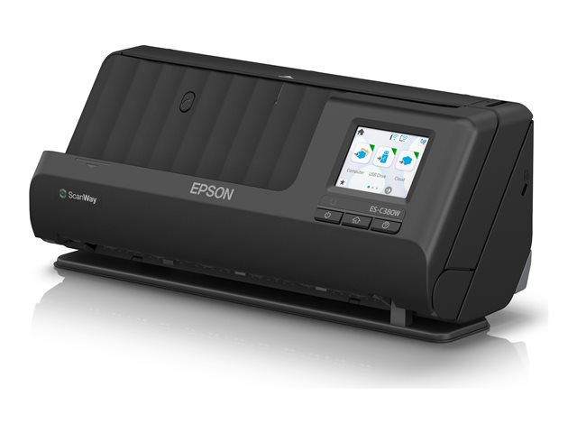 Epson ES-C380W - Sheetfed scanner - Duplex - A4/Legal - 600 dpi x 600 dpi - ADF (20 pages) - up to 3500 scans per day - USB 2.0, Wi-Fi(n)
