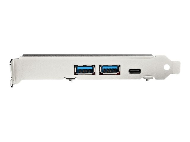 StarTech.com 5-Port USB PCIe Card, 10Gbps USB 3.1 Gen 2 PCIe Card w/ 1x USB-C & 2x USB-A, 1x 2 Port IDC (Internal 5Gbps USB Header Expansion), USB C PCIe Card, PCI Express USB Controller - Windows/macOS/Linux (PEXUSB312A1C1H) - USB adapter - PCIe 3.0 x4 - USB-C 3.1 Gen 2 x 2 + USB-C 3.2 Gen 2 x 1 - red