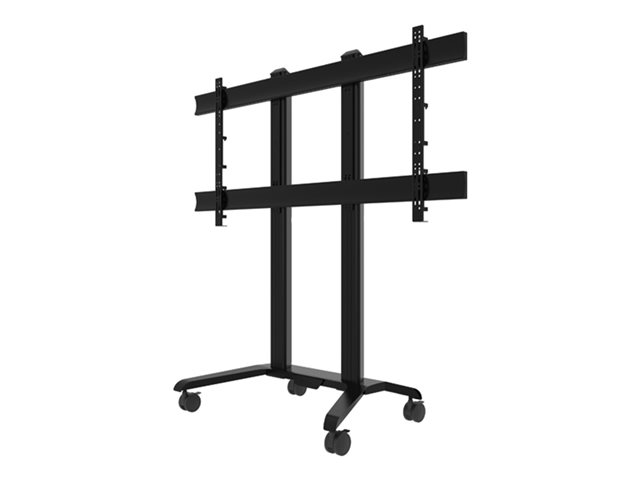 B-TECH BT8590 - Cart - for flat panel - XXL, trolley - lockable - black - screen size: 72\"-120\" - mounting interface: up to 1600 x 800 mm