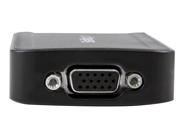 StarTech.com USB to VGA Adapter - 1920x1200 - External Video & Graphics Card - Dual Monitor Display Adapter - Supports Windows (USB2VGAE3) - USB / VGA adapter - TAA Compliant - USB (M) to HD-15 (VGA) (F) - USB 2.0 - 50 cm - 1920 x 1200 (WUXGA) support - grey - for P/N: MXT101MM