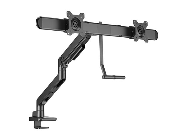 ACT - Mounting kit (monitor arm) - for 2 LCD displays - aluminium, plastic, steel - black - screen size: 17\"-32\"