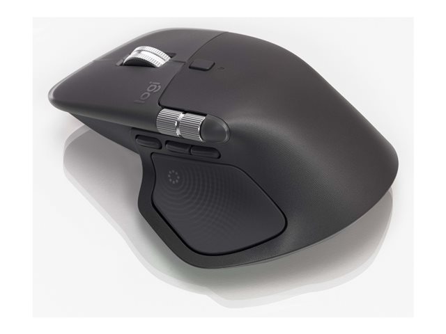 Logitech MX Master 4 - Mouse - 8 buttons - wireless - Bluetooth, 2.4 GHz - USB wireless receiver - graphite