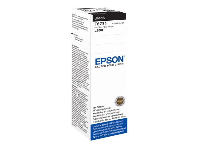 Epson T6731 - 70 ml - black - original - ink refill - for Epson L1800, L800, L805, L810, L850, EcoTank L1800