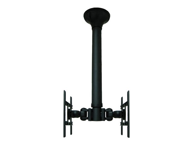 Neomounts FPMA-C200D - Bracket - full-motion - for 2 LCD displays - black - screen size: 10\"-40\" - ceiling mountable