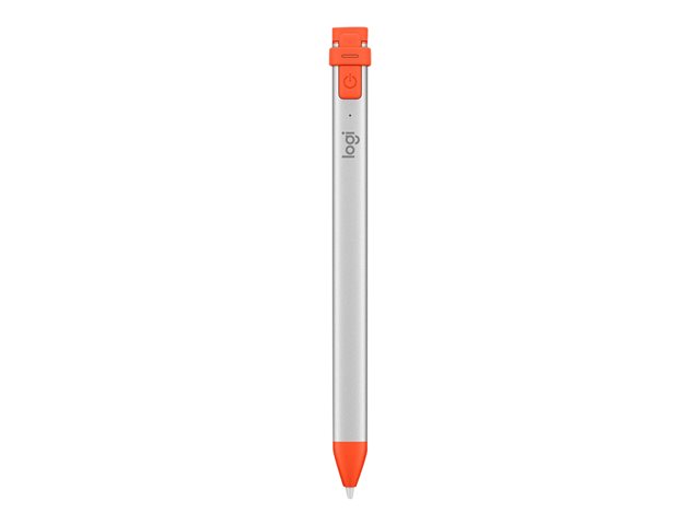 Logitech Crayon - Digital pen - wireless - intense sorbet - for Apple 10.2-inch iPad, 10.5-inch iPad Air (3rd generation), 10.9-inch iPad Air (4th generation, 5th generation), 11-inch iPad Pro, 12.9-inch iPad Pro (3th generation, 4th generation, 5th generation), 9.7-inch iPad (6th generation), iPad mini (6th generation), iPad mini 5 (5th generation)