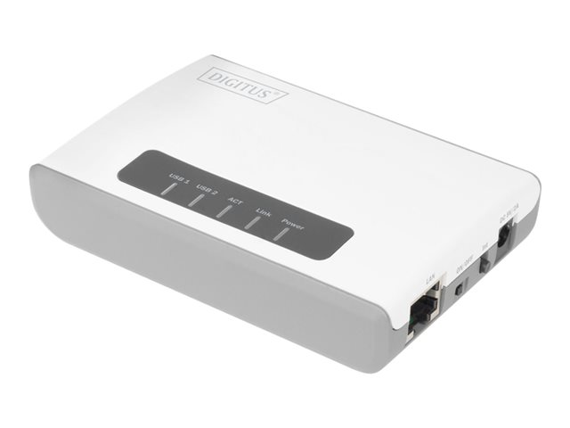2-P USB 2.0 Wifi Network Server NAS USB Hub Print Server