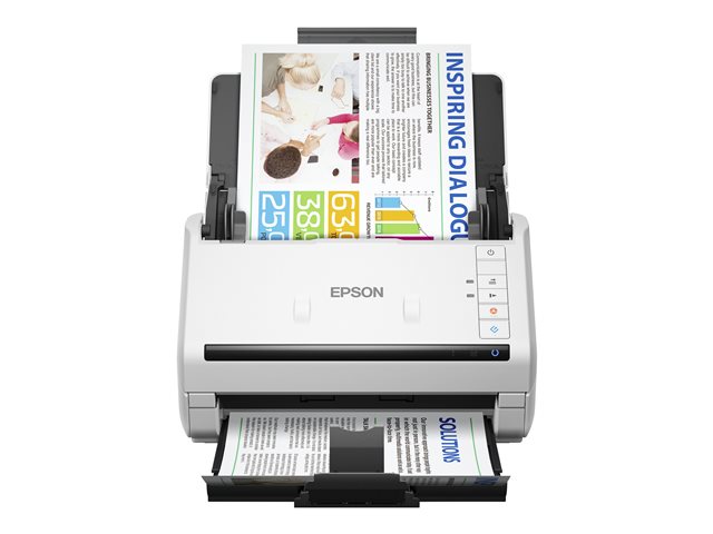 Epson WorkForce DS-530II - Document scanner - Duplex - 215.9 x 6096 mm - 600 dpi x 600 dpi - up to 35 ppm (mono) / up to 35 ppm (colour) - ADF (50 sheets) - up to 4000 scans per day - USB 3.0