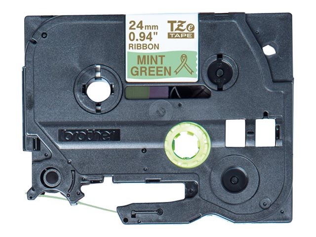 Brother TZe-RM54 - Satin - gold on mint green - Roll (2.4 cm x 4 m) 1 cassette(s) ribbon tape - for Brother PT-D600, P-Touch PT-3600, D600, D800, E550, P750, P900, P950, P-Touch EDGE PT-P750