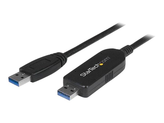 StarTech.com USB 3.0 Data Transfer Cable for Windows & Mac - 2m (6ft) - Direct connect adapter - USB 3.0 - USB 3.0 - black