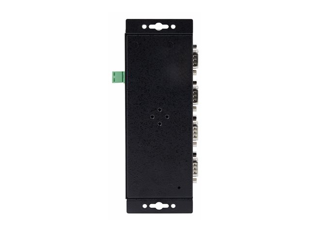 StarTech.com 4P Serial to Ethernet Adapter, IP LAN to RS232 DB9 Converter - Device server - 4 ports - 100Mb LAN, RS-232 - wall / DIN rail mountable - TAA Compliant - for P/N: AT925FM, GC9SF, SCNM9FF, SCNM9FM