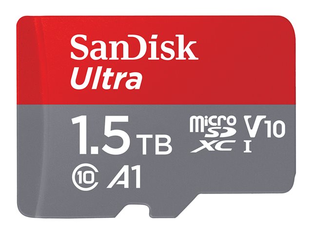 SanDisk Ultra - Flash memory card (microSDXC to SD adapter included) - 1.5 TB - A1 / UHS Class 1 / Class10 - microSDXC UHS-I