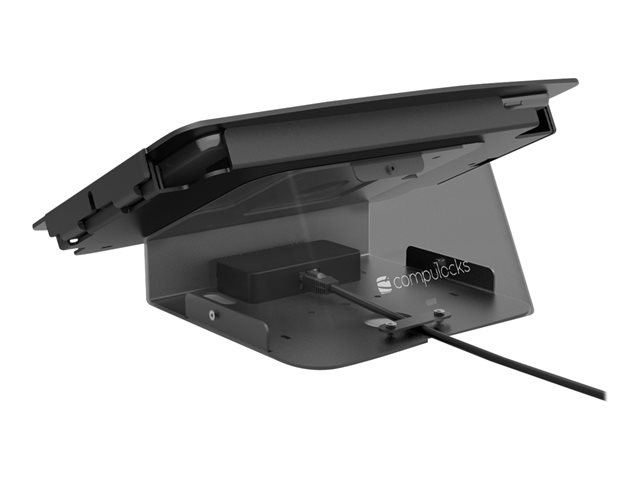 Compulocks iPad Mini 8.3\" Space Enclosure AV Conference Room Capsule - Mounting kit (base, enclosure) - 25° viewing angle - for tablet - AV conference room capsule - lockable - high-grade aluminium, high-grade steel - black - screen size: 8.3\" - mounting interface: 100 x 100 mm - wall-mountable, counter top - for Apple iPad mini (6th generation)