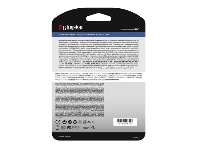 Kingston DC600M - SSD - Mixed Use - 7.68 TB - internal - 2.5\" - SATA 6Gb/s