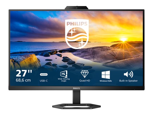 Philips 27E1N5600HE - 5000 Series - LED monitor - 27\" - 2560 x 1440 QHD @ 75 Hz - IPS - 300 cd/m² - 1000:1 - 1 ms - HDMI, DisplayPort, USB-C - speakers - textured black