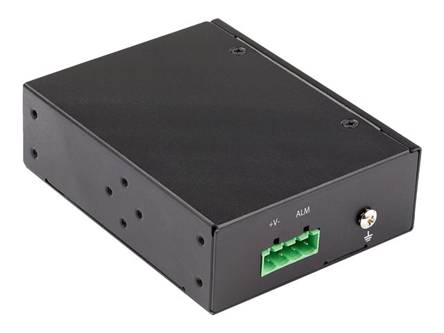 StarTech.com PoE+ Industrial Fiber to Ethernet Media Converter 60W, SFP to RJ45, Singlemode/Multimode Fiber to Copper Gigabit Ethernet, Compact, IP-30/ -40 to +75C, PoE+ Media Converter - Fiber Media Converter (IMC1GSFP60W) - Fibre media converter - 1GbE - 1000Base-SX, 1000Base-T - RJ-45 / SFP (mini-GBIC) - up to 10 km