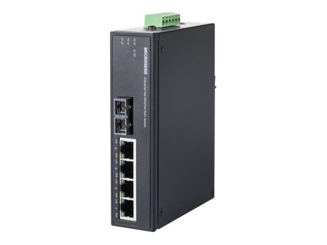IND 4X10/100BASE-TX+4XPOE+MMSC. 1 stk