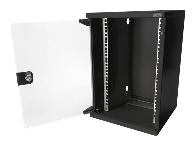 Wall Mounting Cabinet 312x300mm (10in) 9U 464x312x300 mm black