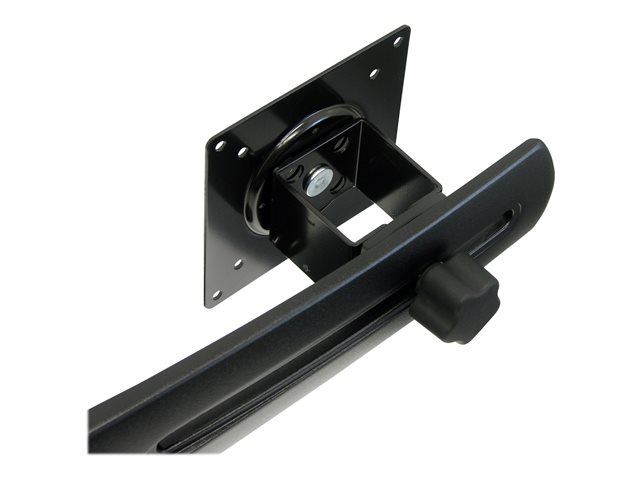 Ergotron DS100 Quad-Monitor Desk Stand - Stand - for 4 LCD displays - aluminium, steel - black - screen size: up to 24\" - desktop