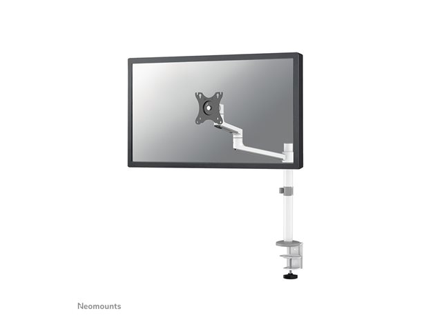 Neomounts DS60-425WH1 - Mounting kit (articulating arm) - full-motion - for Monitor - steel - white - screen size: 17\"-27\" - desk-mountable