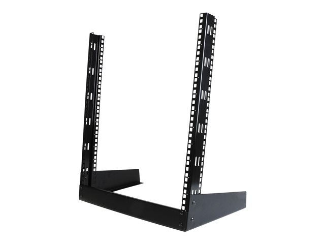 StarTech.com 12U Open Frame Network Rack - 19\" 2 Post Free Standing Desktop Rack for Computer, AV, Media, IT, Data & Server Room Equipment (RK12OD) - Rack open frame - black - 12U - 19\" - for P/N: CABCAGENUTS6, CABSCREWM52, CABSCREWSM6, CABSCRWM520, CABSCRWM620, CABSCRWS1224