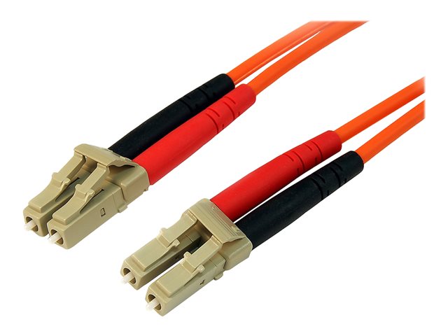 StarTech.com 30m Fiber Optic Cable - Multimode Duplex 50/125 - LSZH - LC/LC - OM2 - LC to LC Fiber Patch Cable (50FIBLCLC30) - Network cable - LC multi-mode (M) to LC multi-mode (M) - 30 m - fibre optic - duplex - 50 / 125 micron - orange - for P/N: