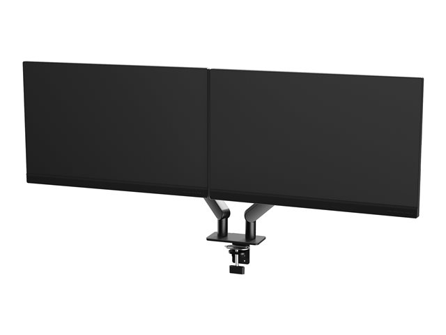 AOC AM420B - Mounting kit (clamp, grommet mount, monitor arm, gas spring) - for 2 flat panels - simple and sleek - aluminium alloy - black - screen size: 17\"-34\" - desk-mountable