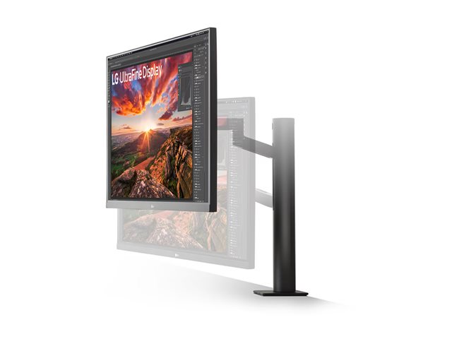 LG UltraFine Ergo 32UN880K-B - LED monitor - 32\" (31.5\" viewable) - 3840 x 2160 4K UHD (2160p) @ 60 Hz - IPS - 350 cd/m² - 1000:1 - HDR10 - 5 ms - 2xHDMI, DisplayPort, USB-C - speakers
