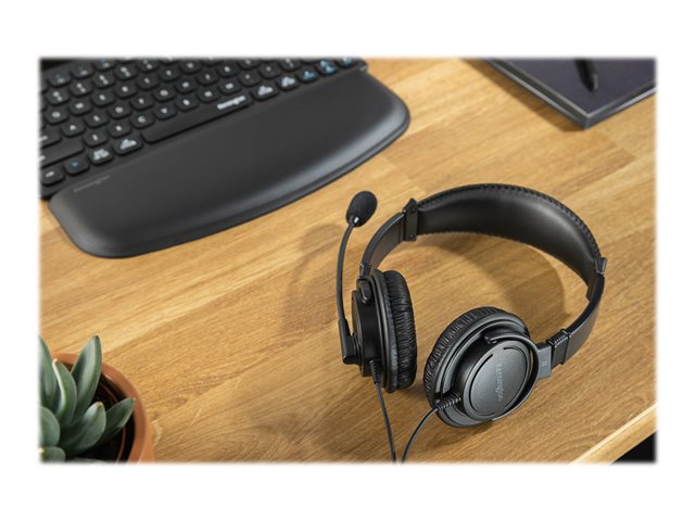 Kensington Hi-Fi USB-C Headphones with Mic - Headset - on-ear - wired - USB-C - black